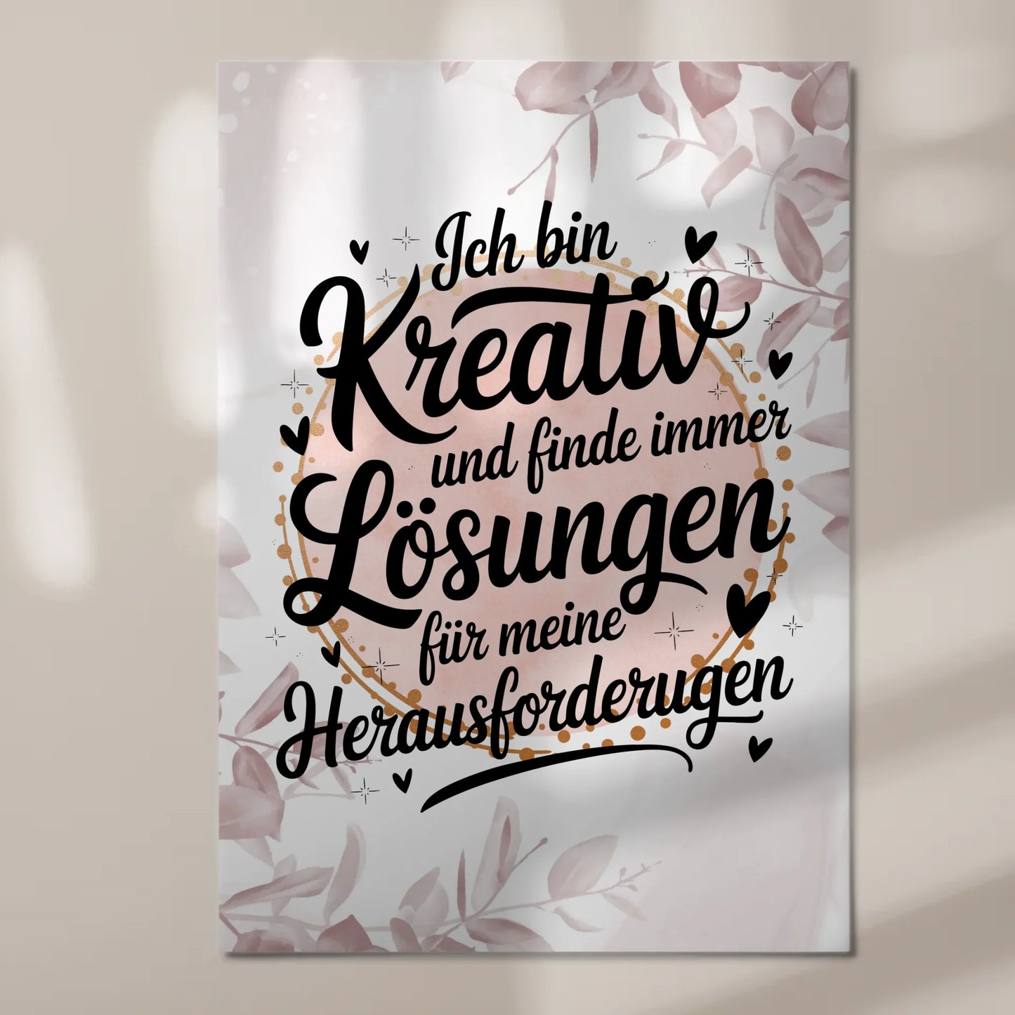 Magnet Poster mit Spruch Affirmation Positiv Kreativ