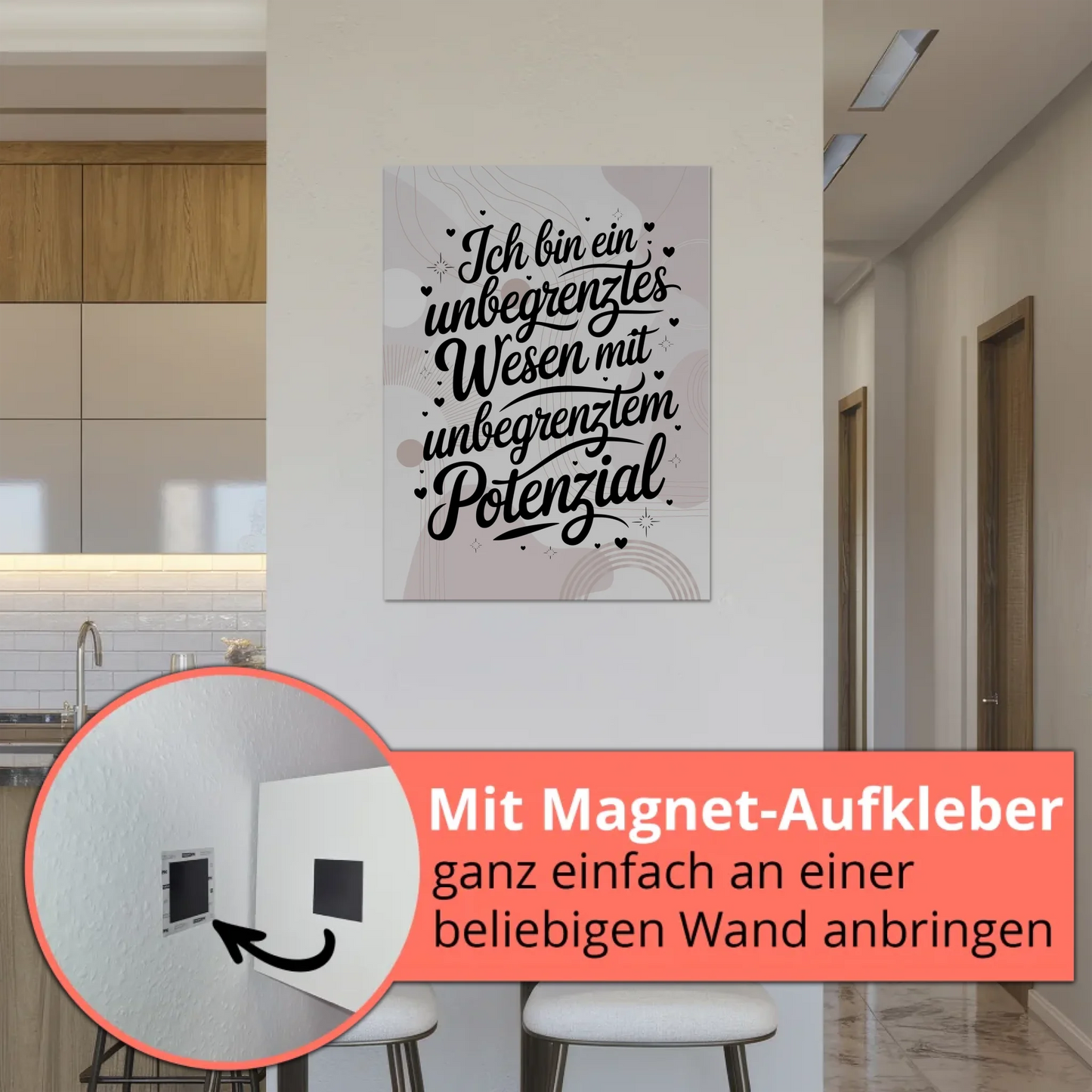 Magnet Poster Spruch Affirmation Positiv Unbegrenztes Potential