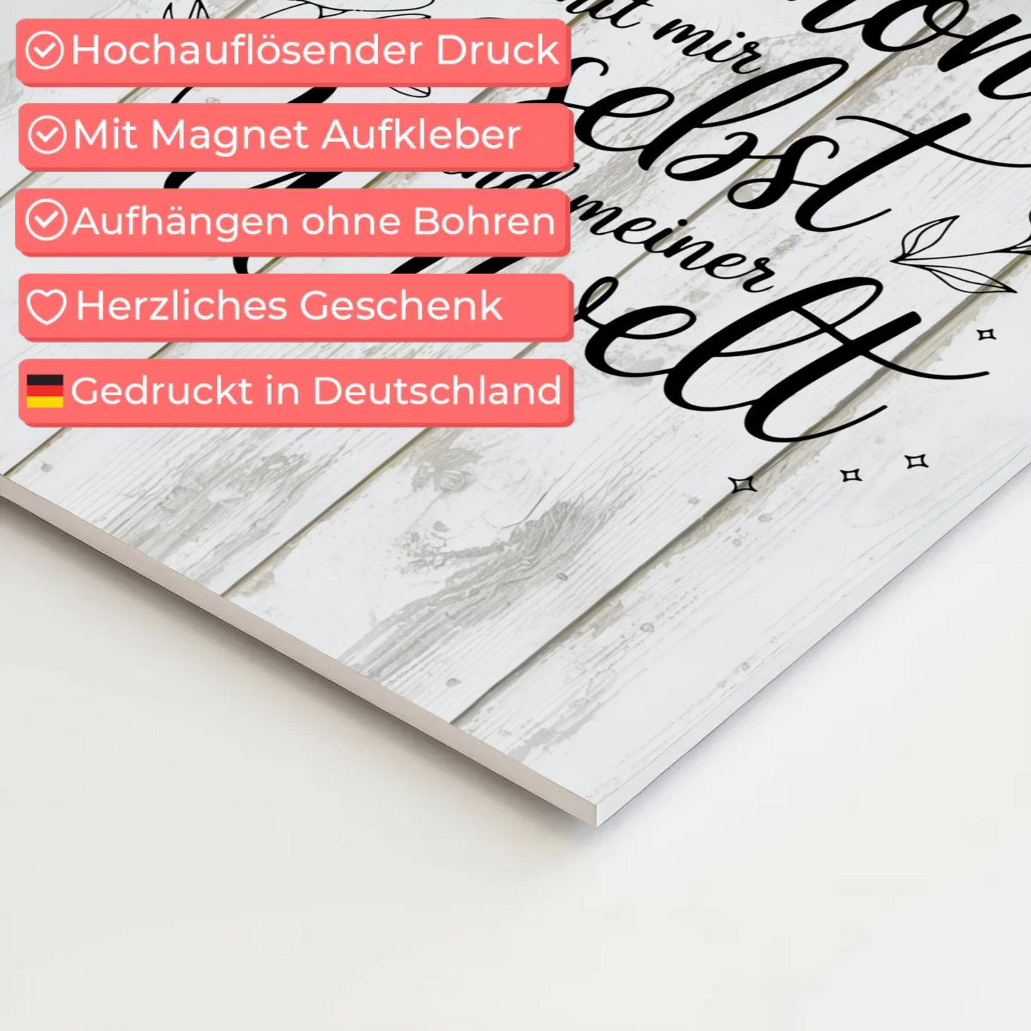 Affirmation Magnet Wandbild Positiv Spruch Harmonie Umwelt