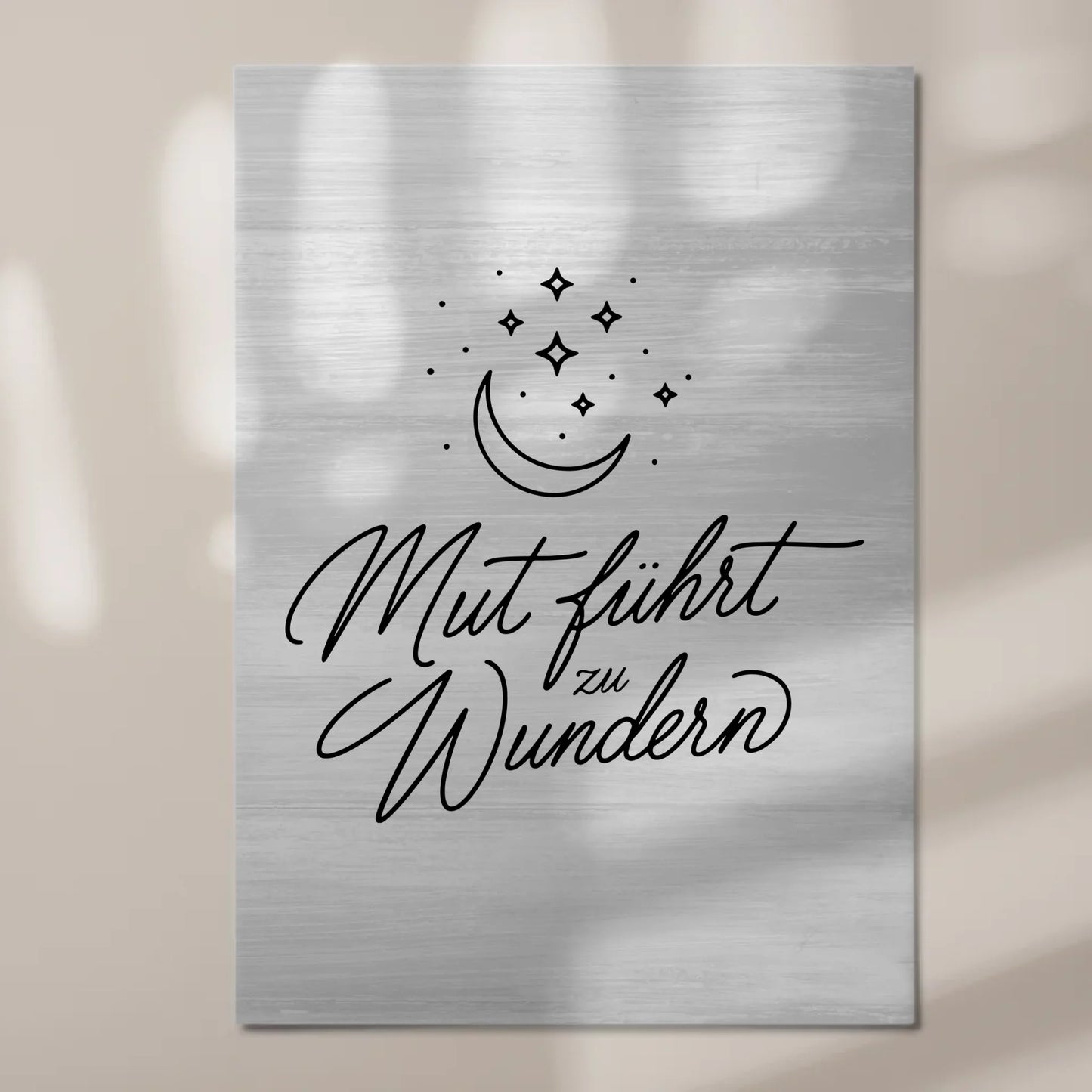 Spruch Affirmation Magnet Wandbild Mut Positiv Wundern