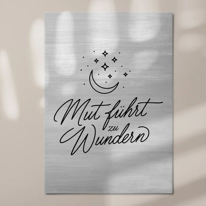 Spruch Affirmation Magnet Wandbild Mut Positiv Wundern