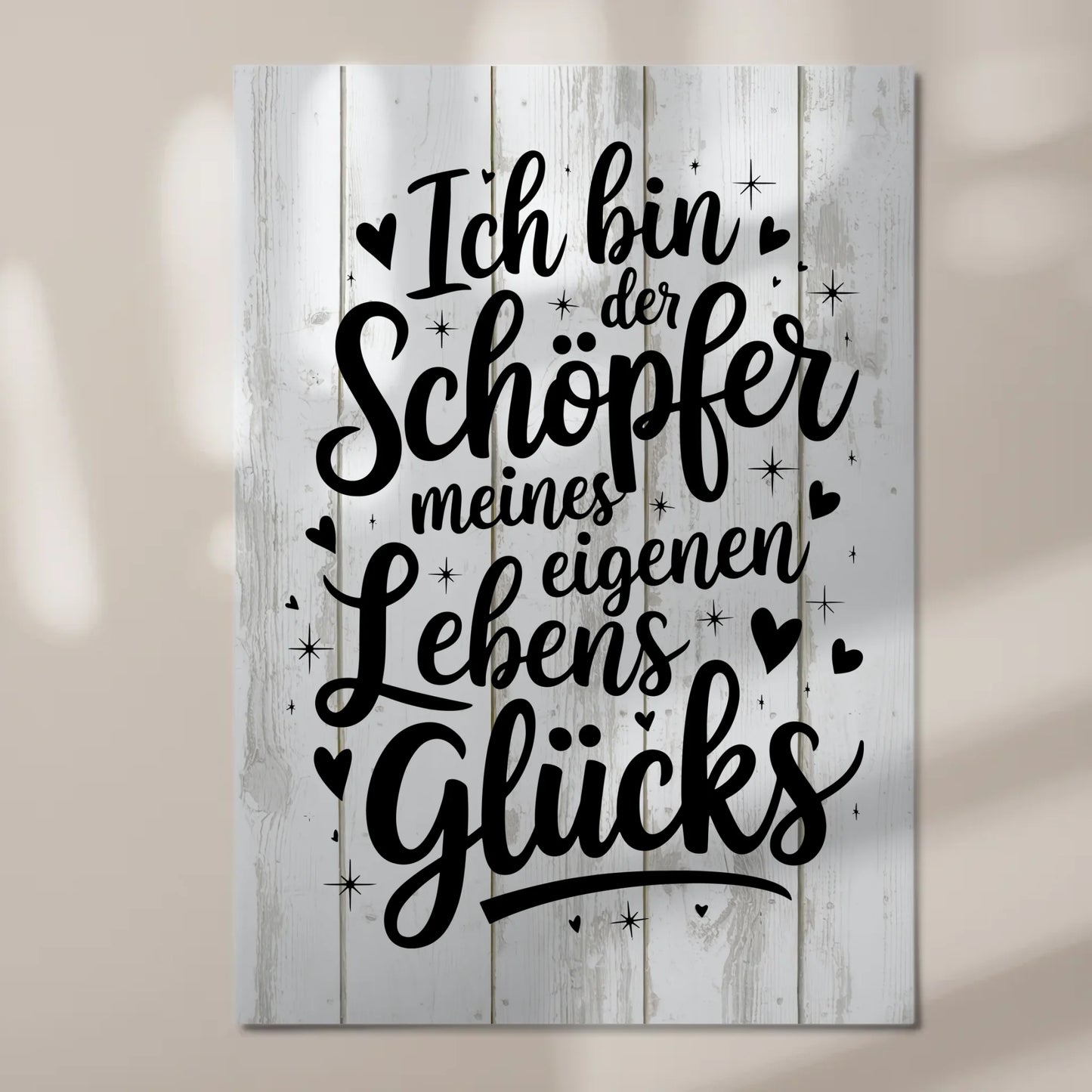 Affirmation Magnet Poster Spruch Ich bin der Schöpfer