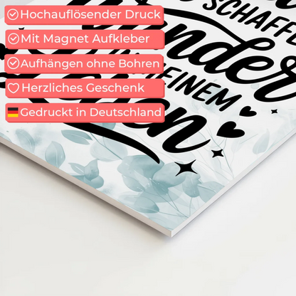 Affirmation Magnet Poster: Ich bin ein Wunder, positiv