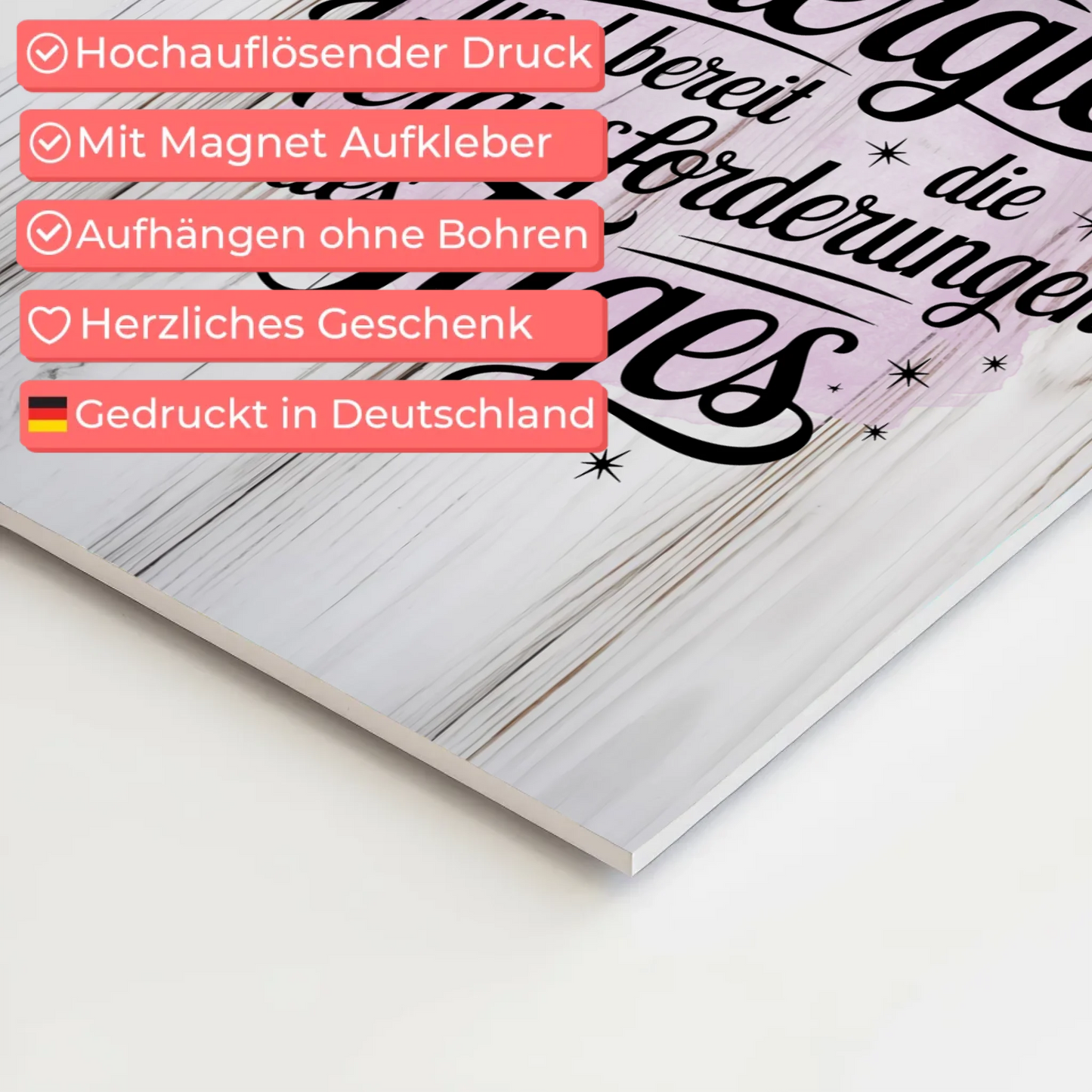 Affirmation Magnet Wandbild Ich bin voller Energie Poster