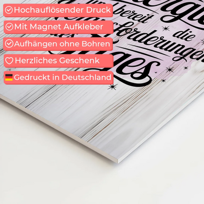 Affirmation Magnet Wandbild Ich bin voller Energie Poster