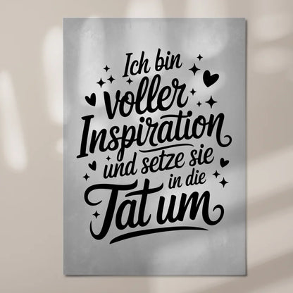 Affirmation Magnet Wandbild Positiv mit Spruch Inspiration