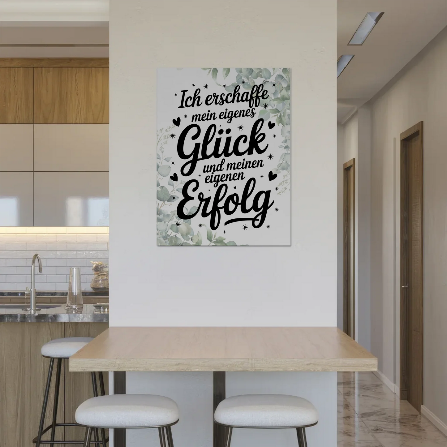 Affirmation Magnet Wandbild - Dein Glück und Erfolg