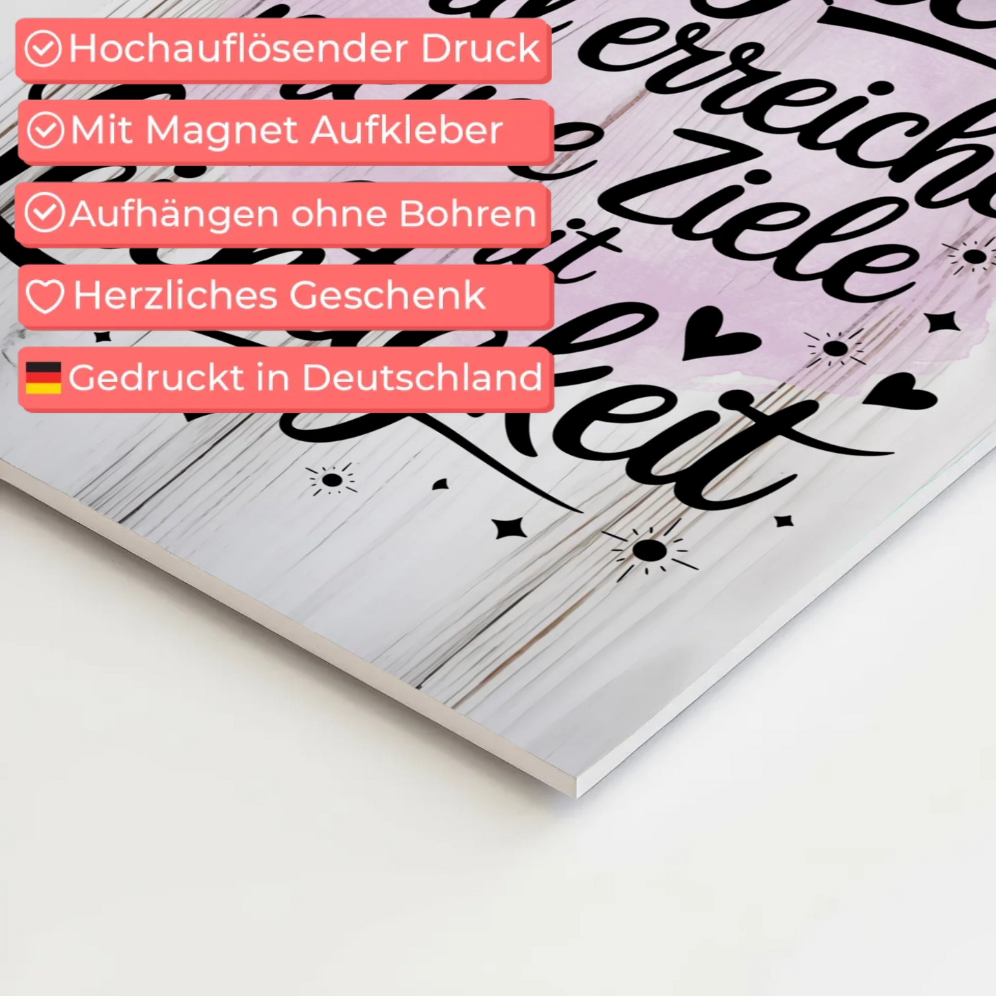 Affirmation Magnet Wandbild: Ich bin erfolgreich, positiv