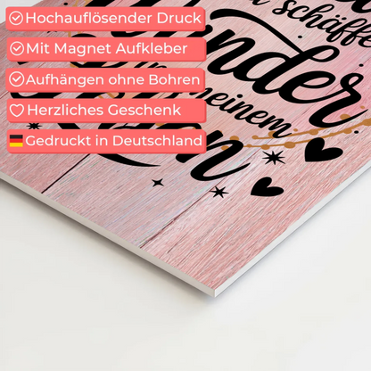 Affirmation Magnet Wandbild Ich bin ein Wunder Poster