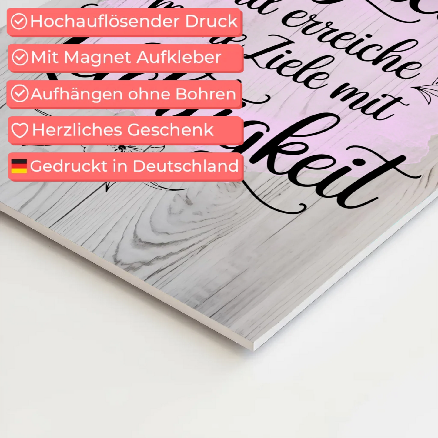 Affirmation Magnet Poster Spruch Ich bin erfolgreich