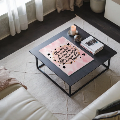 Magnet Poster Spruch Träume Lebe Ewig Leben Morgen