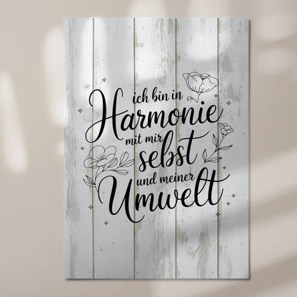Affirmation Magnet Wandbild Positiv Spruch Harmonie Umwelt