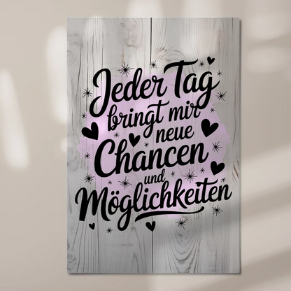 Affirmation Magnet Wandbild Positiv Spruch Neue Chancen