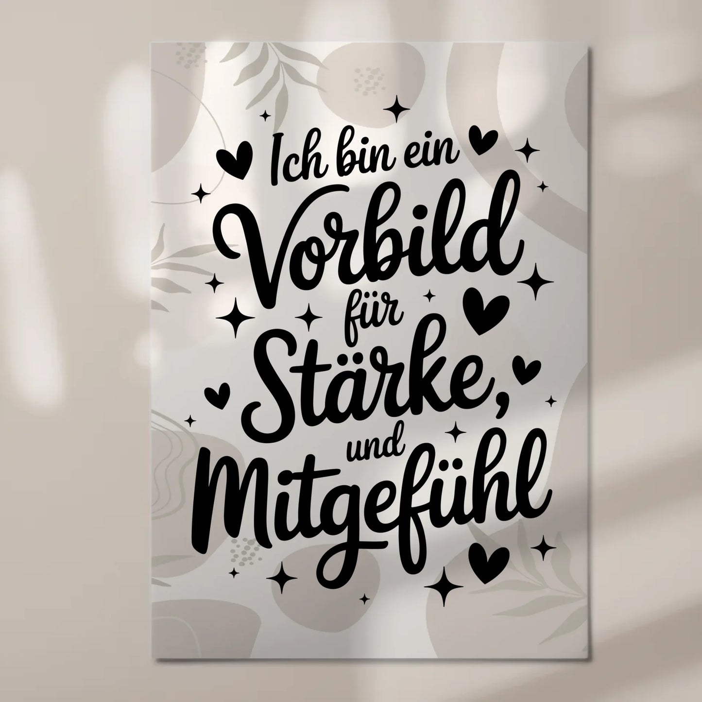 Magnetisches Wandbild Spruch Affirmation Vorbild Liebe
