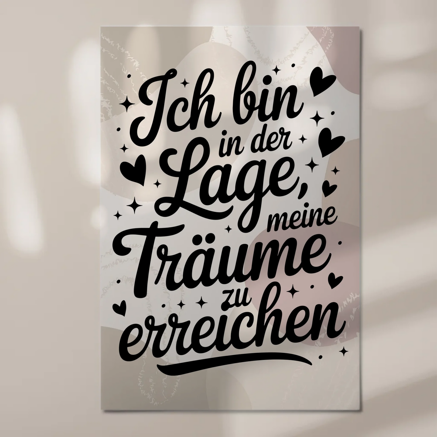 Sprüche Poster Magnetisch Affirmation Träume Erreichen