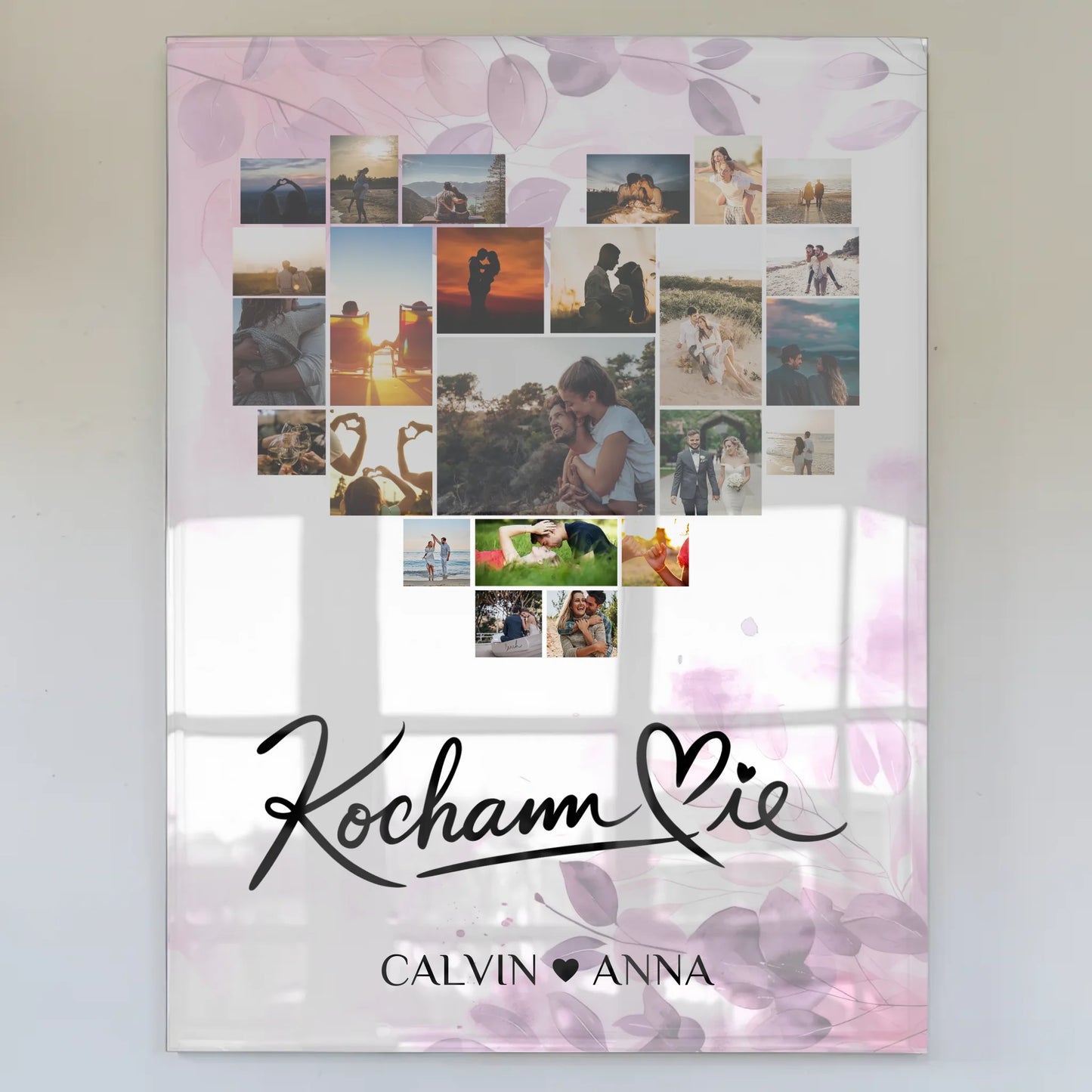 Acrylglas Bild Paare Fotocollage Kocham Cie Geschenk