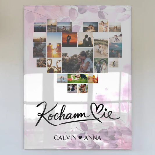 Acrylglas Bild Paare Fotocollage Kocham Cie Geschenk