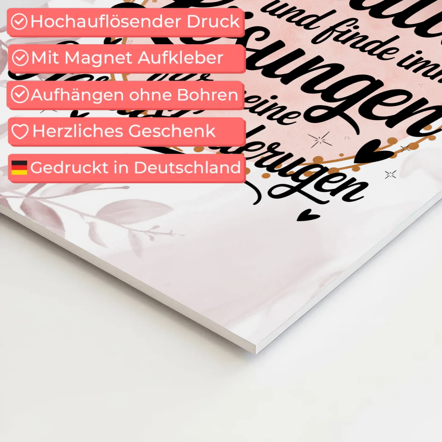 Magnet Poster mit Spruch Affirmation Positiv Kreativ