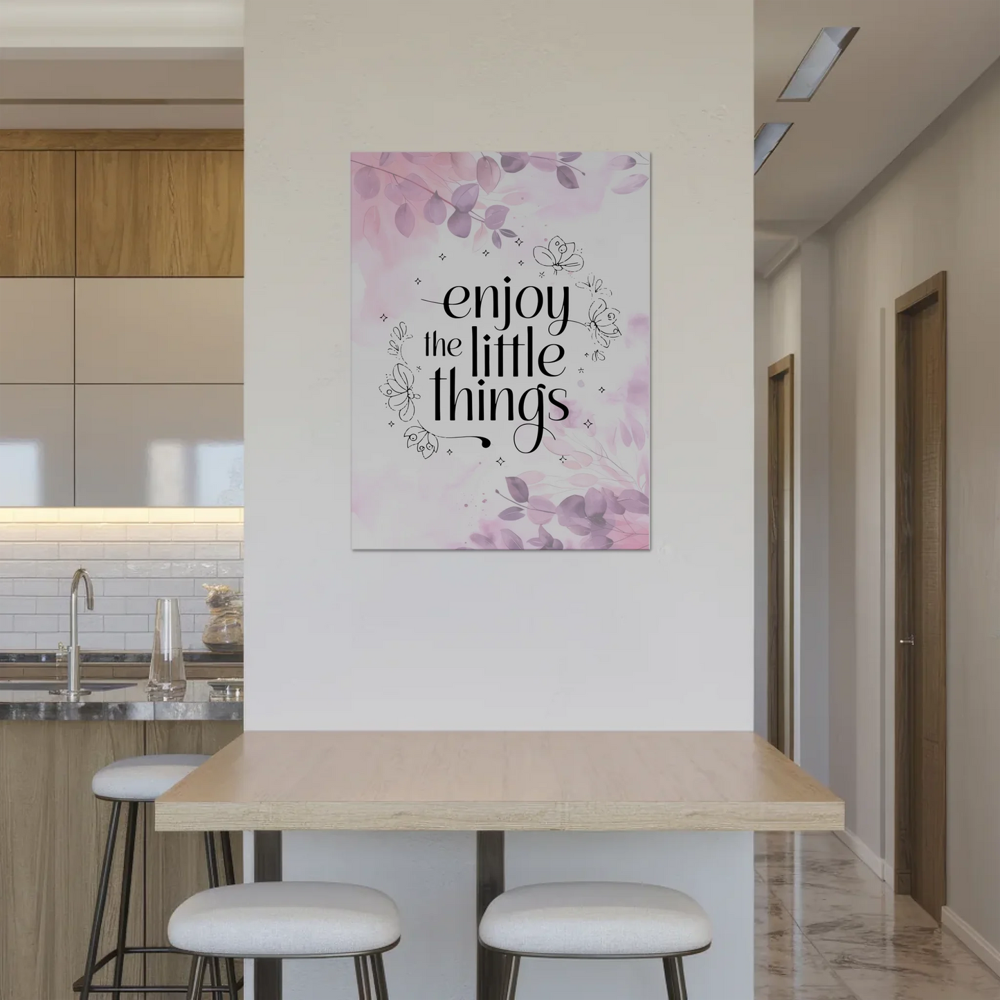 Magnet Poster Spruch Enjoy the Little Things Geschenk