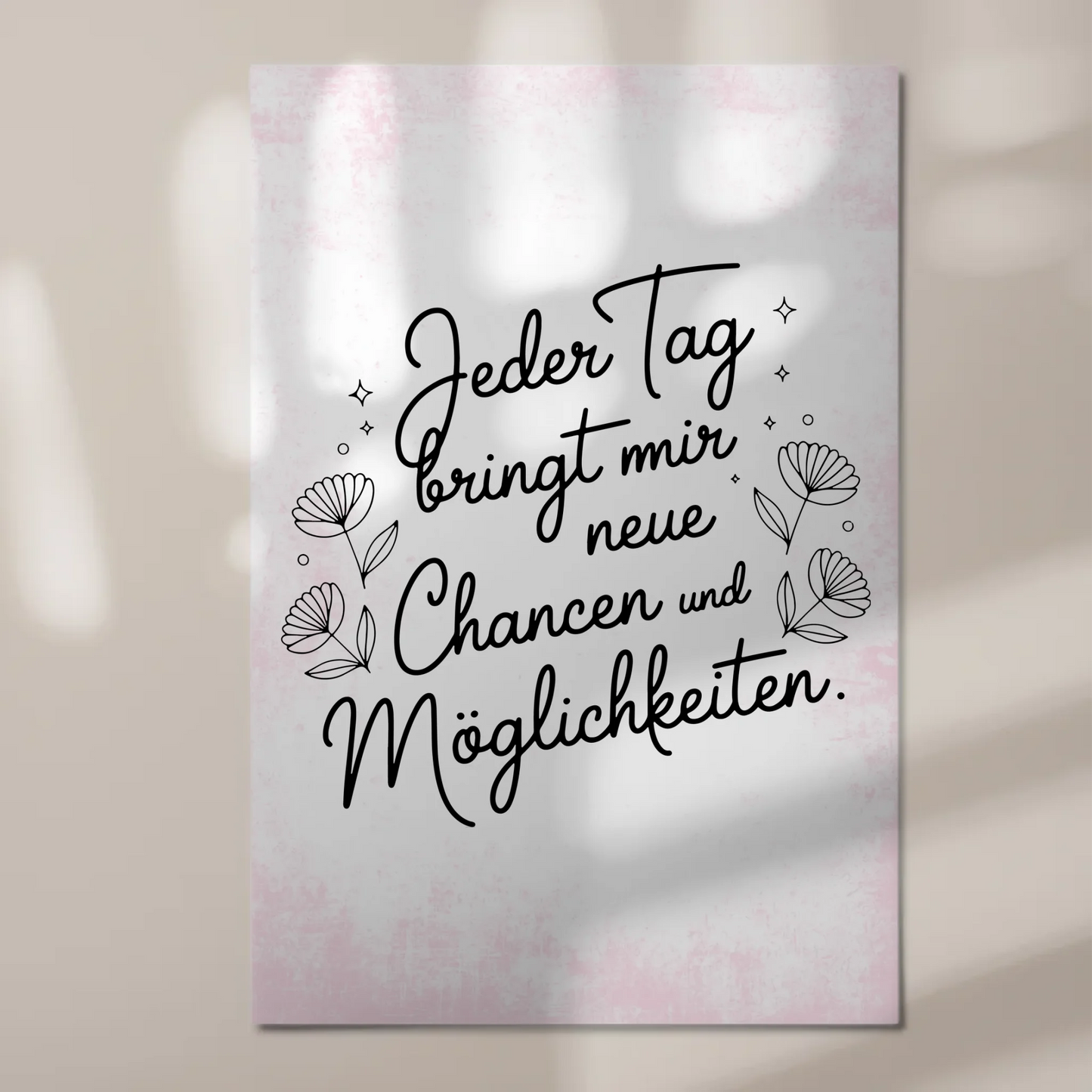 Affirmation Magnet Wandbild Neue Chancen Möglichkeiten