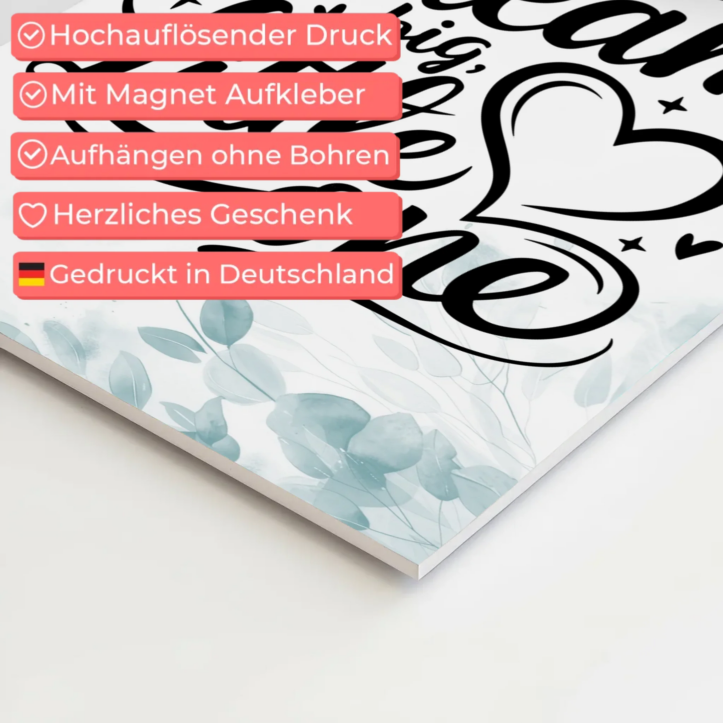 Magnet Poster mit Spruch Dream Big Little One Geschenk