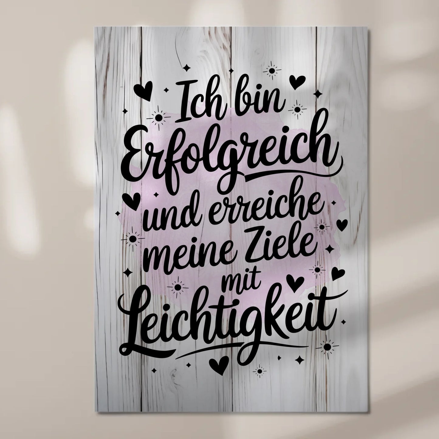 Affirmation Magnet Wandbild: Ich bin erfolgreich, positiv