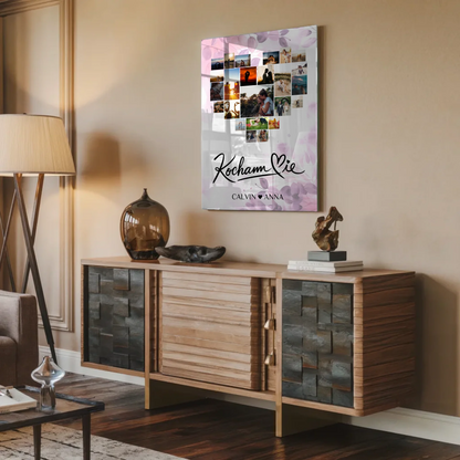 Acrylglas Bild Paare Fotocollage Kocham Cie Geschenk