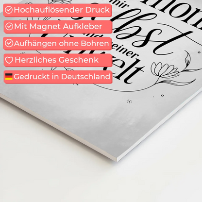 Affirmation Magnet Wandbild Ich bin in Harmonie Poster