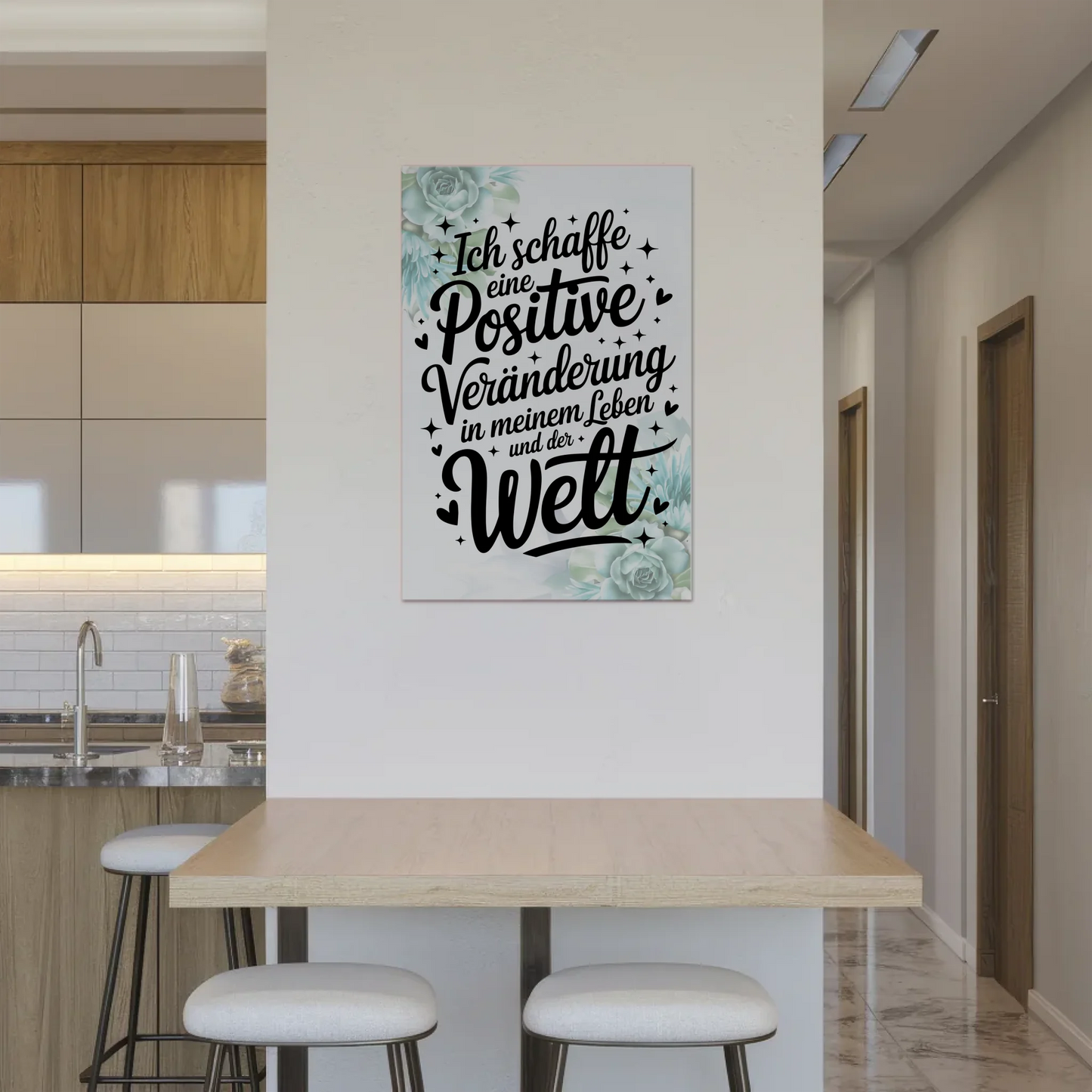 Magnet Poster mit Spruch Affirmation Positiv Veränderung