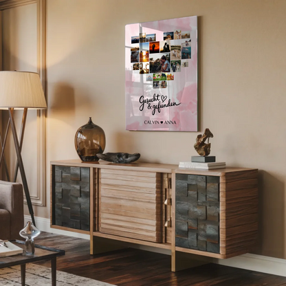 Valentinstag Acrylglas Bild Fotocollage Gesucht Gefunden