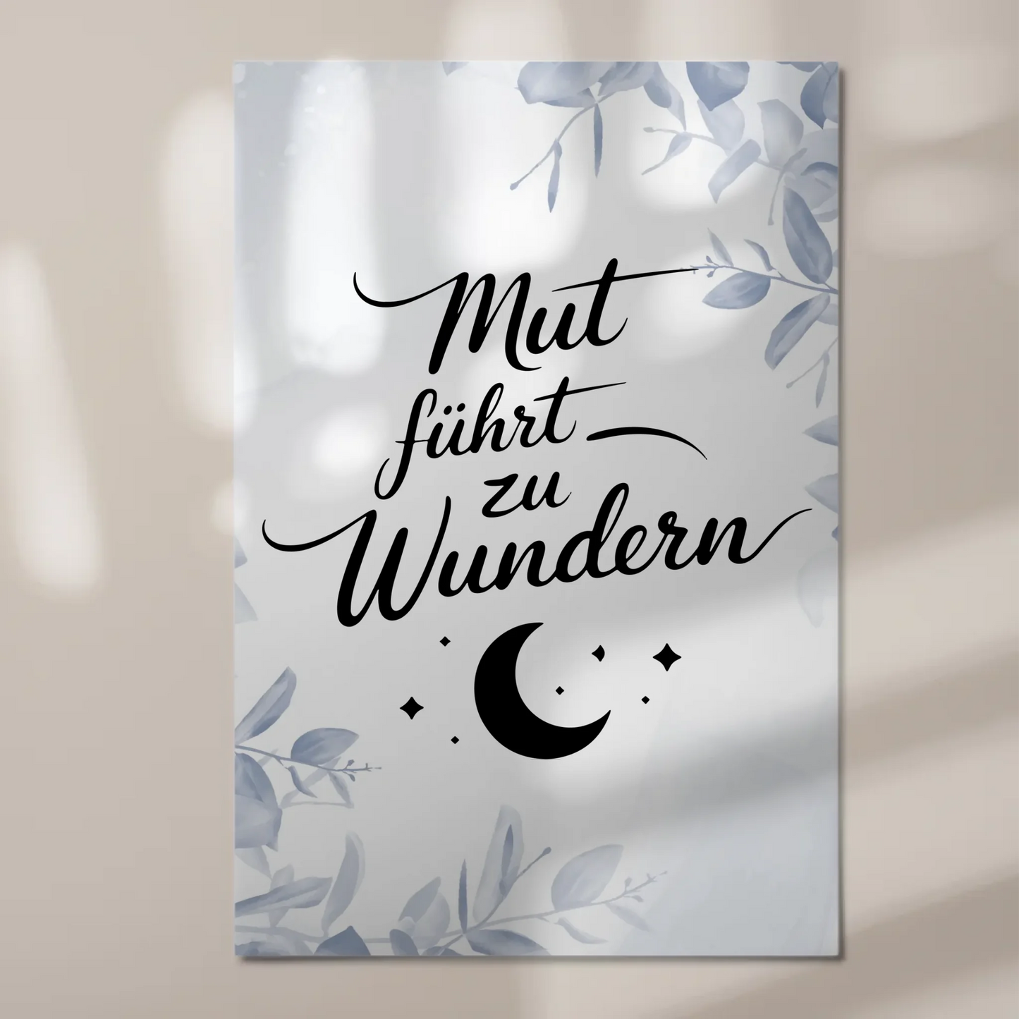 Magnetisches Sprüche Poster Affirmation Mut Wunder Fotoboard