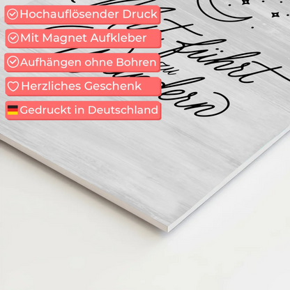 Spruch Affirmation Magnet Wandbild Mut Positiv Wundern