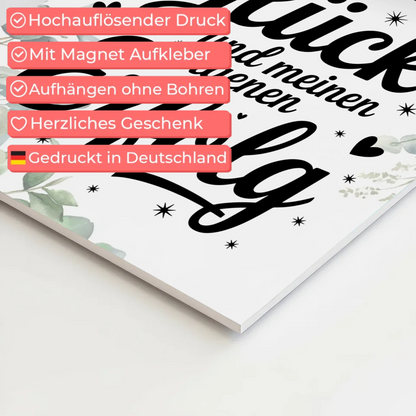 Affirmation Magnet Wandbild - Dein Glück und Erfolg