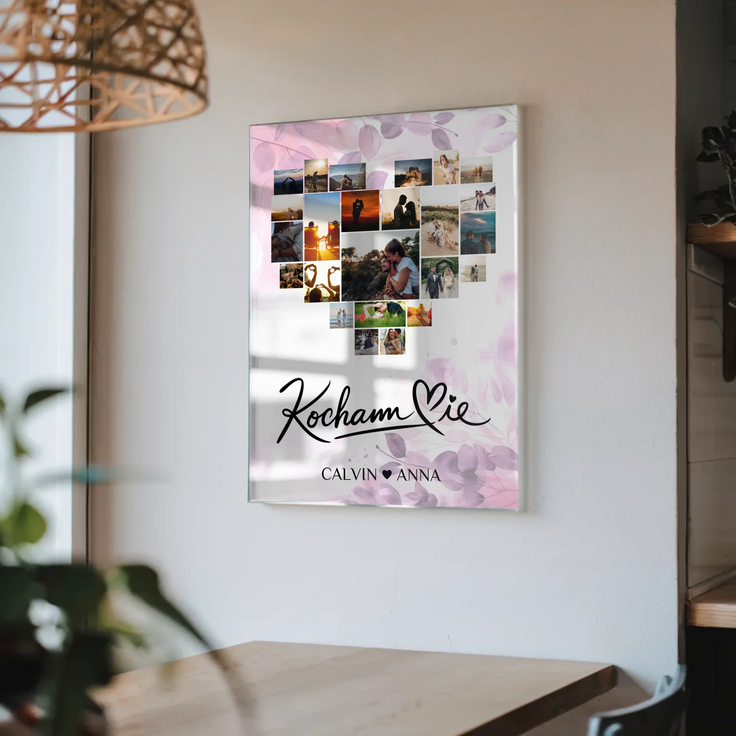 Acrylglas Bild Paare Fotocollage Kocham Cie Geschenk