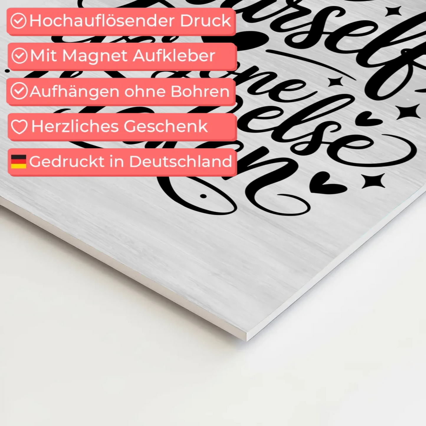 Magnet Poster Spruch Be yourself everyone else is taken