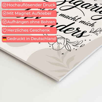 Magnetisches Sprüche Poster Affirmation Ich bin Einzigartig