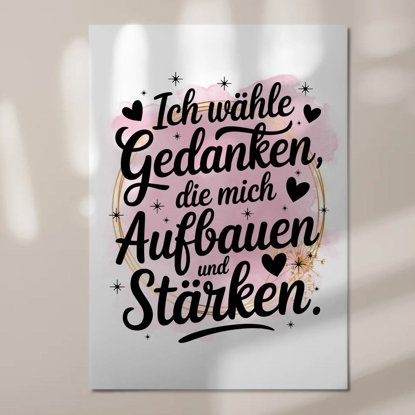Magnetisches Sprüche Poster: Affirmation für Stärke