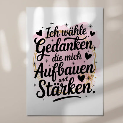 Magnetisches Sprüche Poster: Affirmation für Stärke