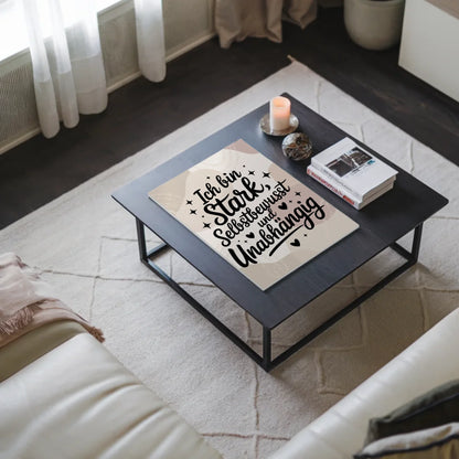 Affirmation Magnet Wandbild Ich bin stark und positiv