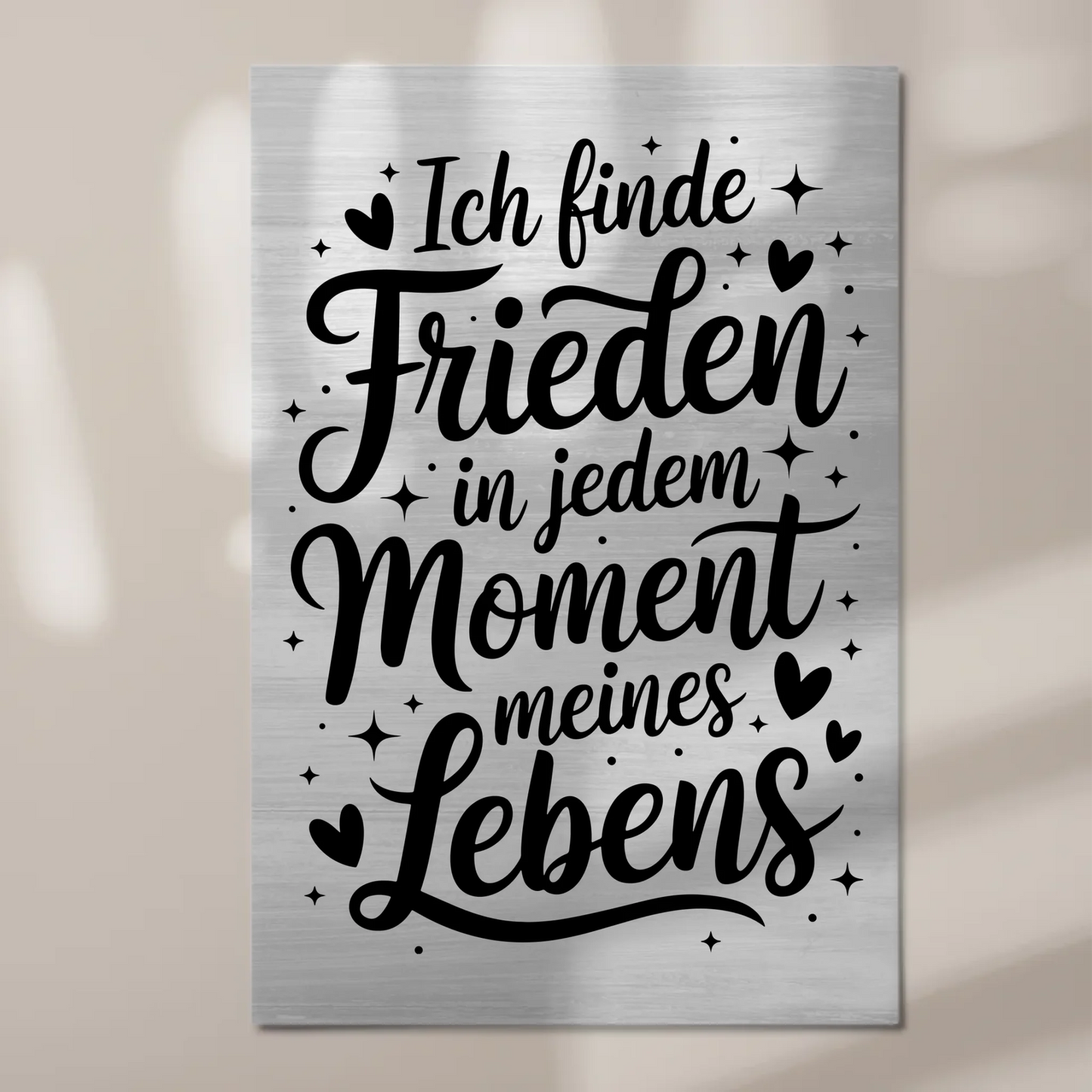 Affirmation Magnet Wandbild Positiv Spruch Frieden Leben