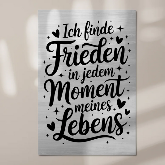 Affirmation Magnet Wandbild Positiv Spruch Frieden Leben