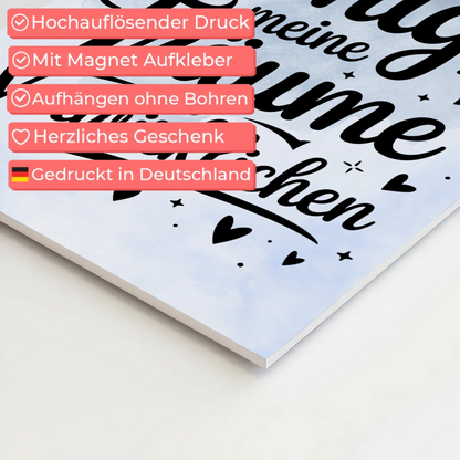 Magnet Poster mit Spruch Affirmation Positiv Träume