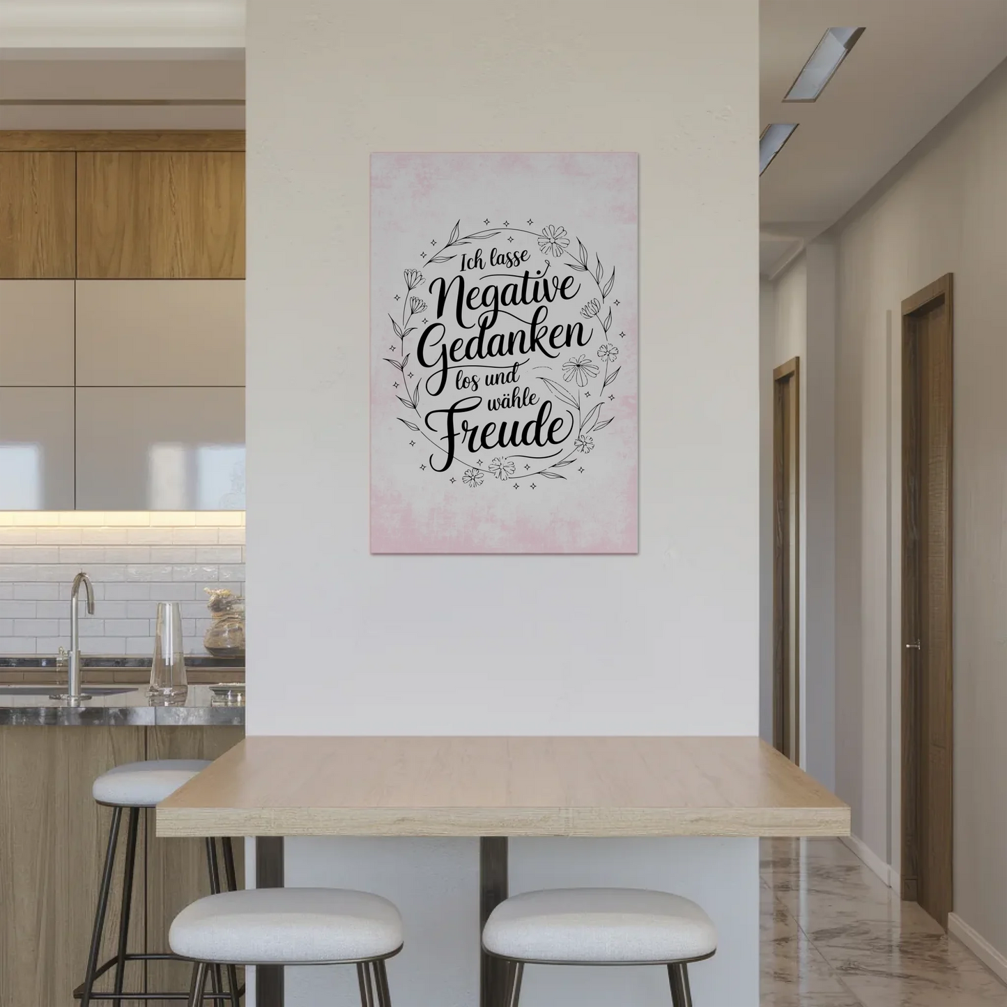 Affirmation Magnet Poster - Positive Gedanken und Freude