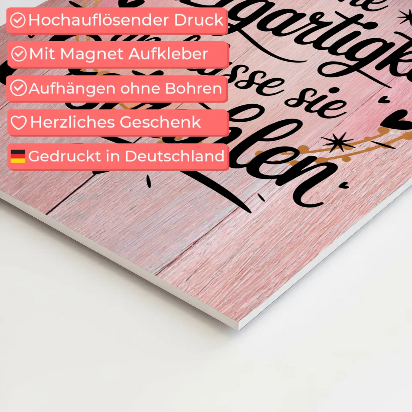 Affirmation Magnet Poster Positiv Einzigartigkeit Erstrahlen