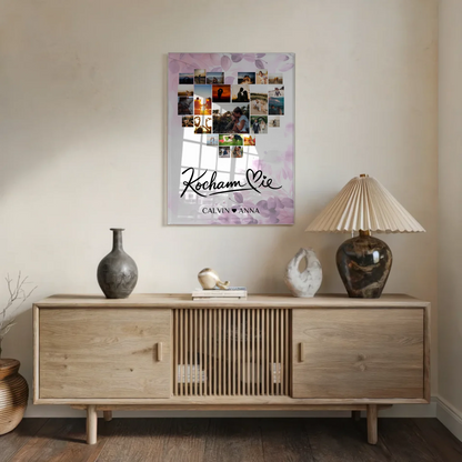 Acrylglas Bild Paare Fotocollage Kocham Cie Geschenk