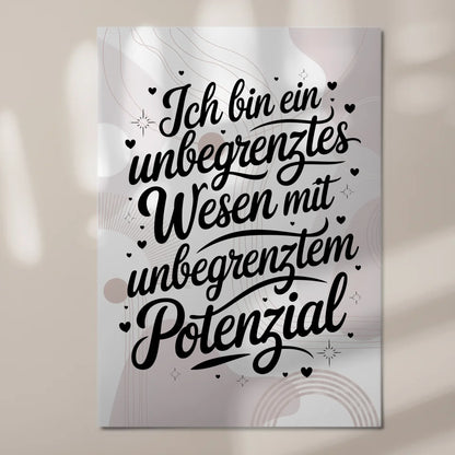 Magnet Poster Spruch Affirmation Positiv Unbegrenztes Potential