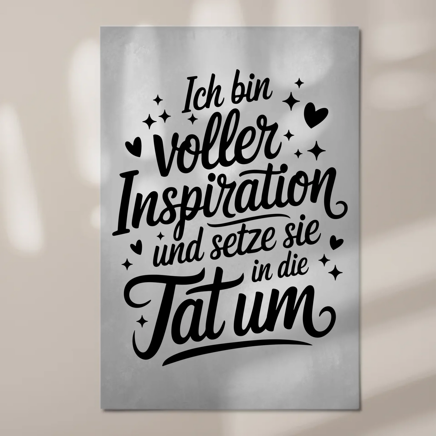Affirmation Magnet Wandbild Positiv mit Spruch Inspiration
