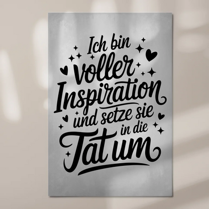 Affirmation Magnet Wandbild Positiv mit Spruch Inspiration