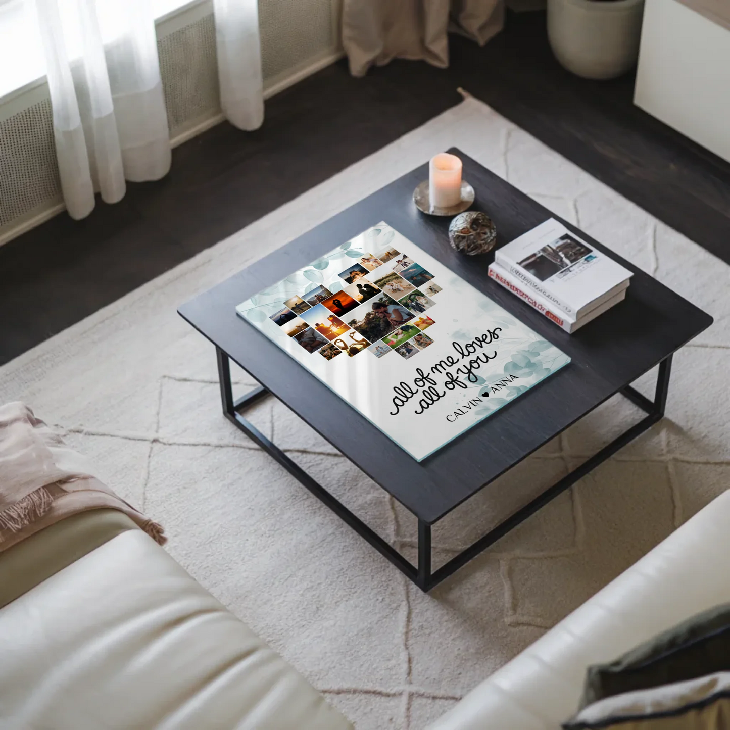 Personalisiertes Acrylglas Bild Fotocollage All Of Me Loves You