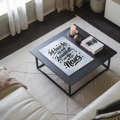 Magnetisches Wandbild Spruch Affirmation Ich lasse los